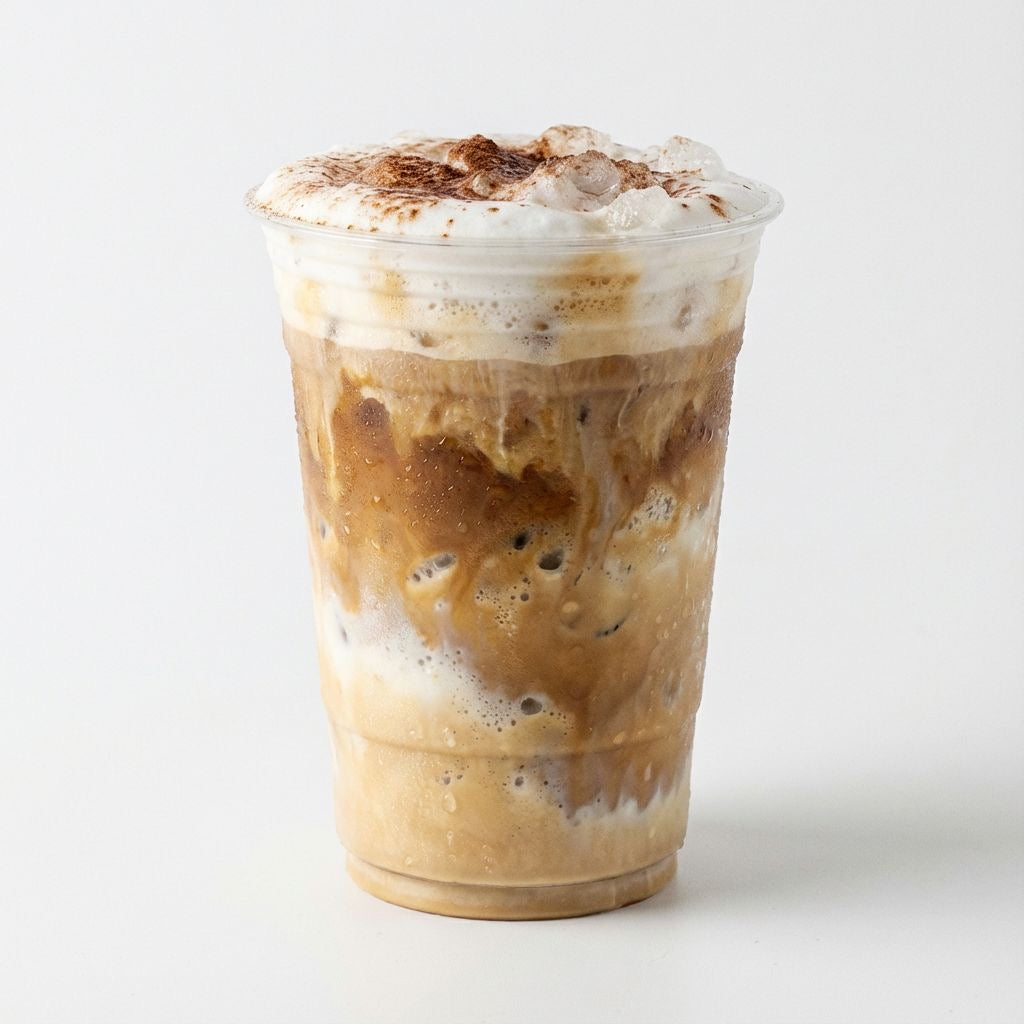 Iced shaken white mocha